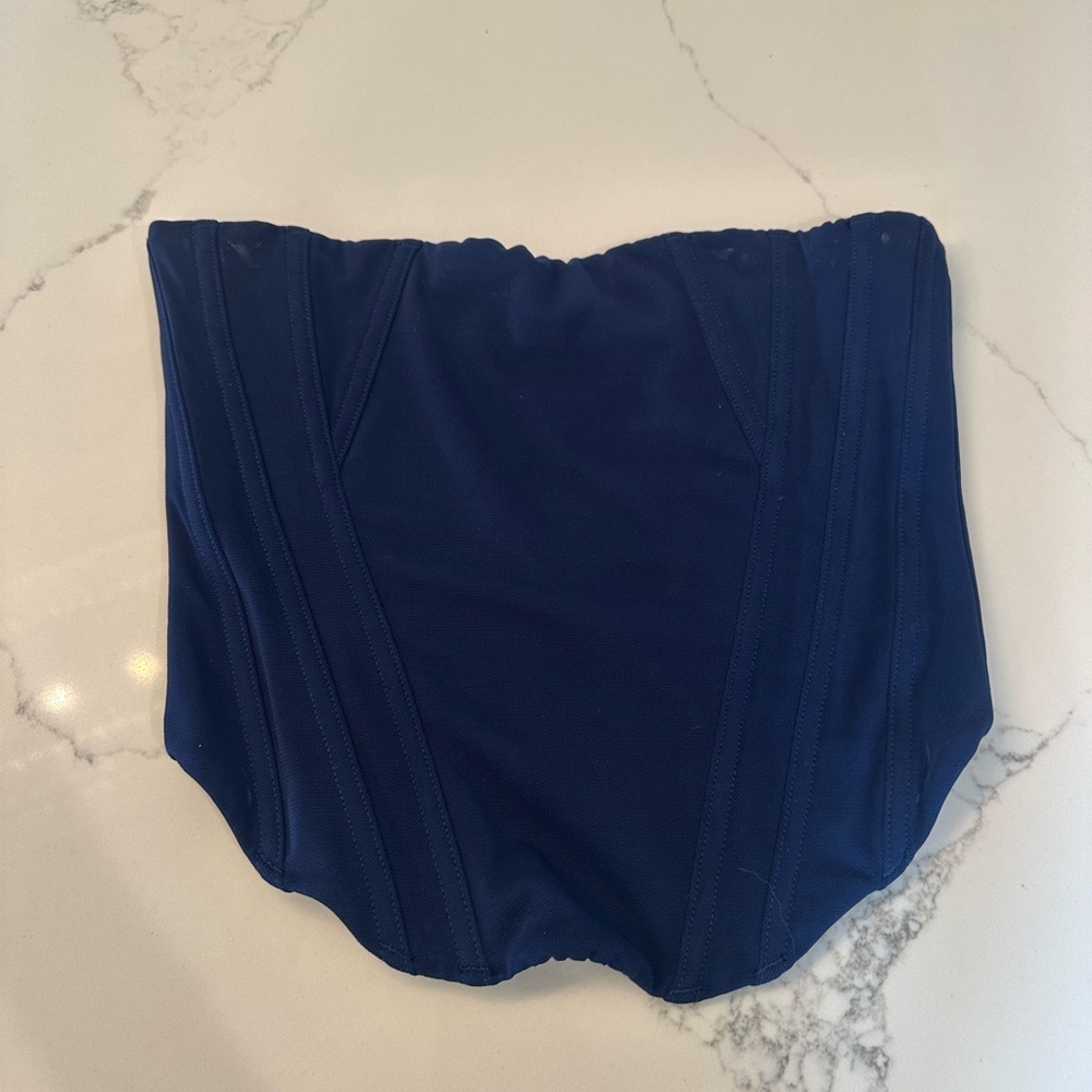 White Fox Blue Corset